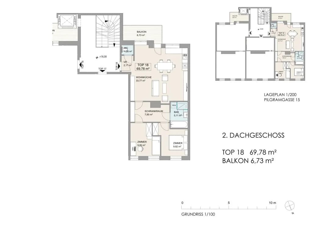 3-Zimmer-Wohnung kaufen in Wien – 69,78 m², € 599.000 – Bild 14 von 14