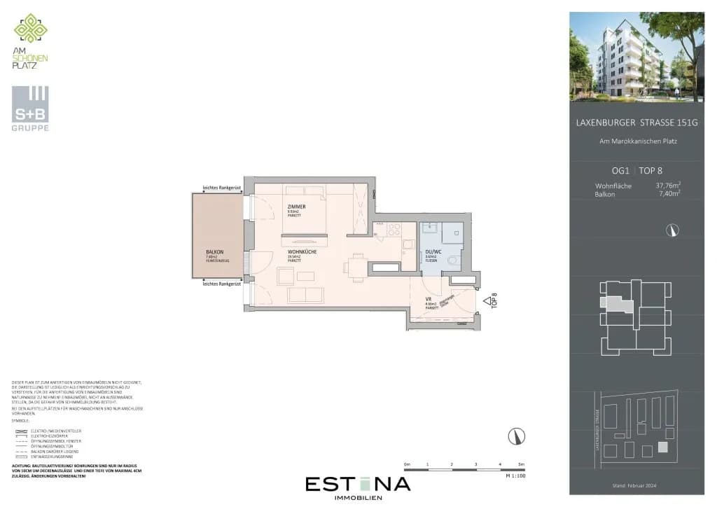 2-Zimmer-Wohnung kaufen in Wien – 37,83 m², € 335.000 – Bild 9 von 10