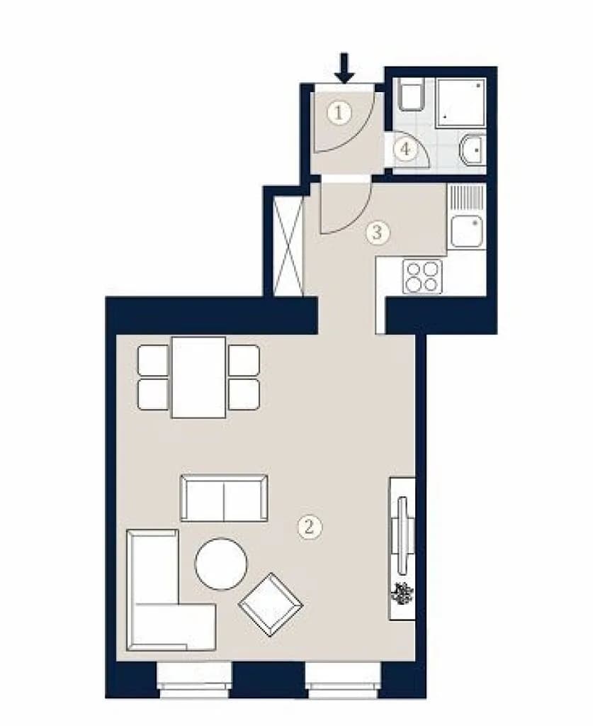 1-Zimmer-Wohnung kaufen in Wien – 34,04 m², € 155.000 – Bild 12 von 13