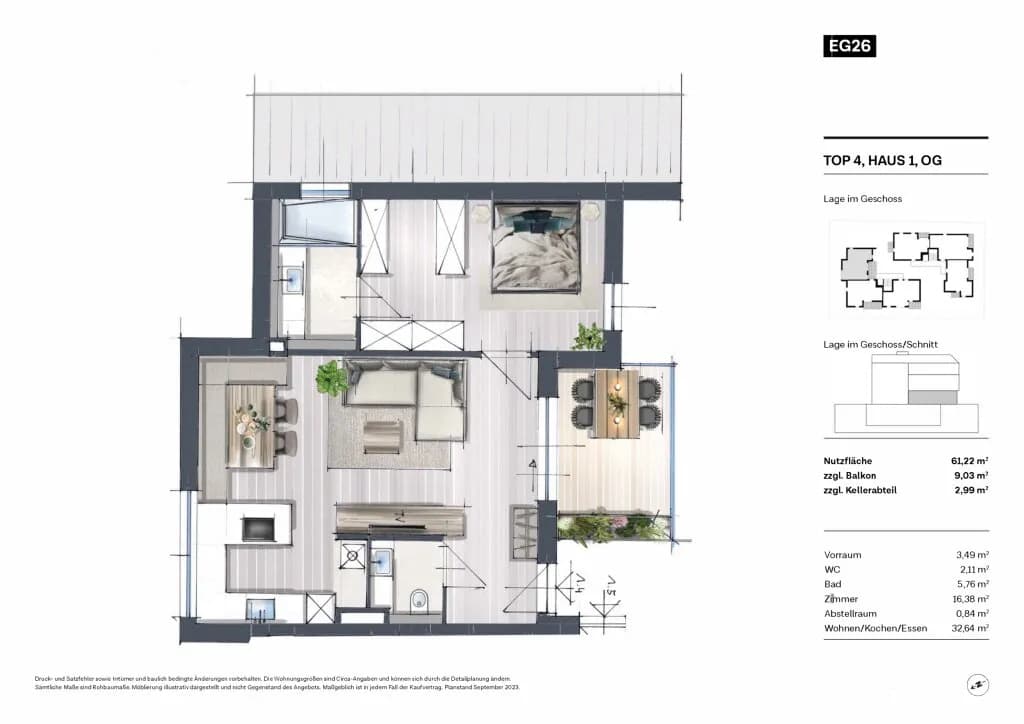 3-Zimmer-Wohnung kaufen in Wien – 60,62 m², € 409.000 – Bild 10 von 11