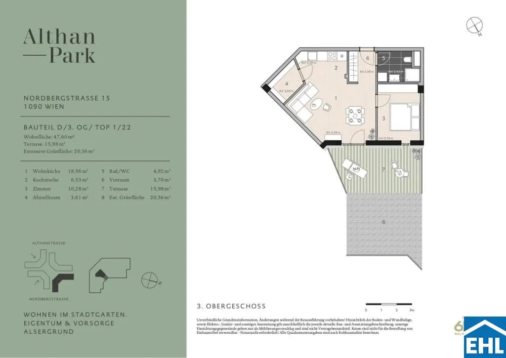 2-Zimmer-Wohnung mieten in Wien – 47,6 m², € 1.250 – Bild 8 von 8