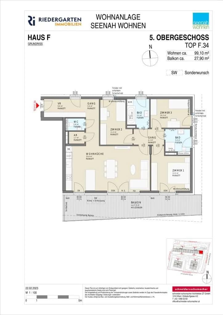 4-Zimmer-Wohnung kaufen in Klagenfurt – 99,1 m², € 555.000 – Bild 7 von 7