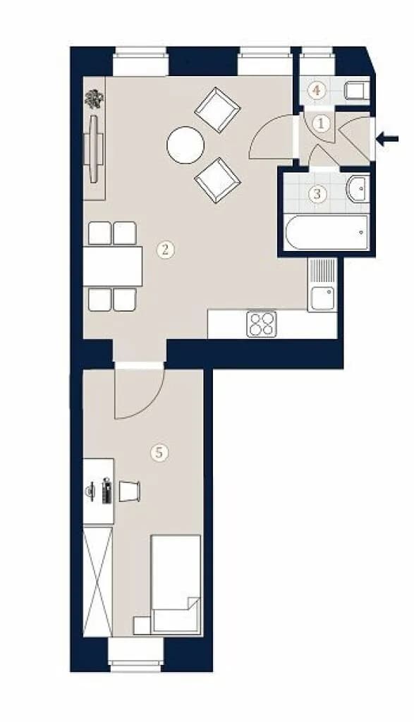 2-Zimmer-Wohnung kaufen in Wien – 37,61 m², € 165.000 – Bild 5 von 6