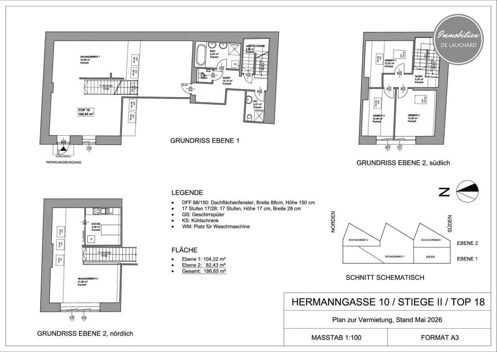 5-Zimmer-Immobilie mieten in Wien – 186,65 m², € 2.811 – Bild 13 von 22