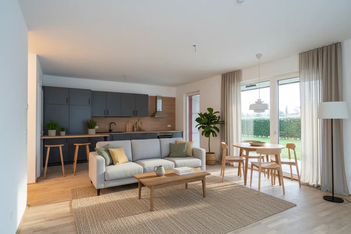 3-Zimmer-Wohnung mieten in Wels – 90,53 m², € 1.431