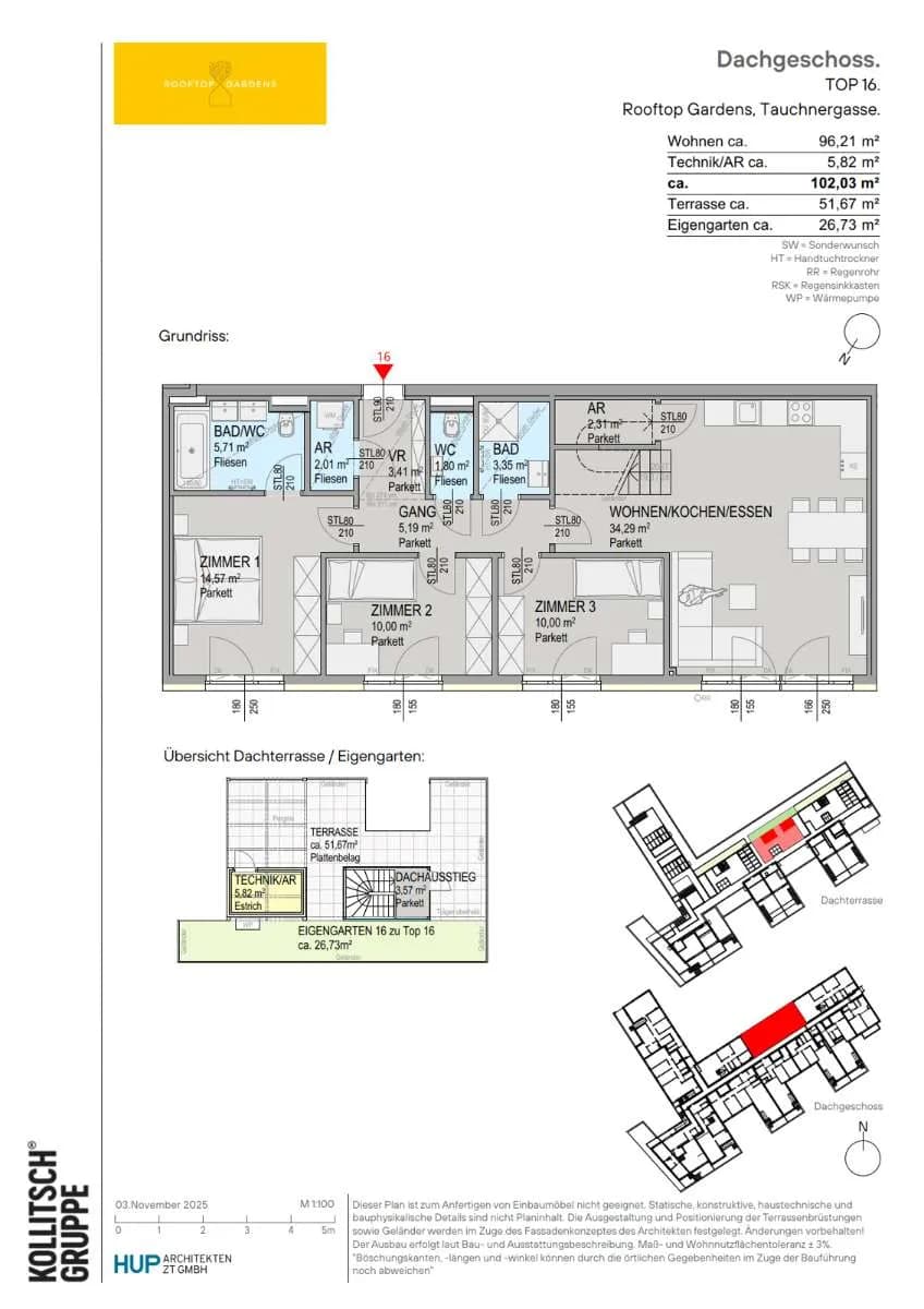 4-Zimmer-Wohnung kaufen in Tulln – 102,03 m², € 1.048.000 – Bild 2 von 3
