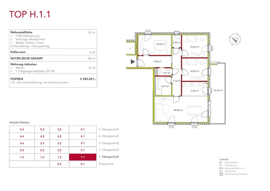 4-Zimmer-Wohnung kaufen in Leoben – 92 m², € 255.351 – Bild 5 von 13