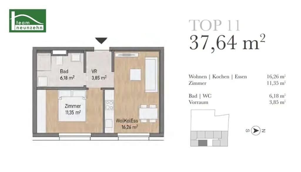 Immobilie kaufen in Graz – 37,64 m², € 184.060 – Bild 8 von 8