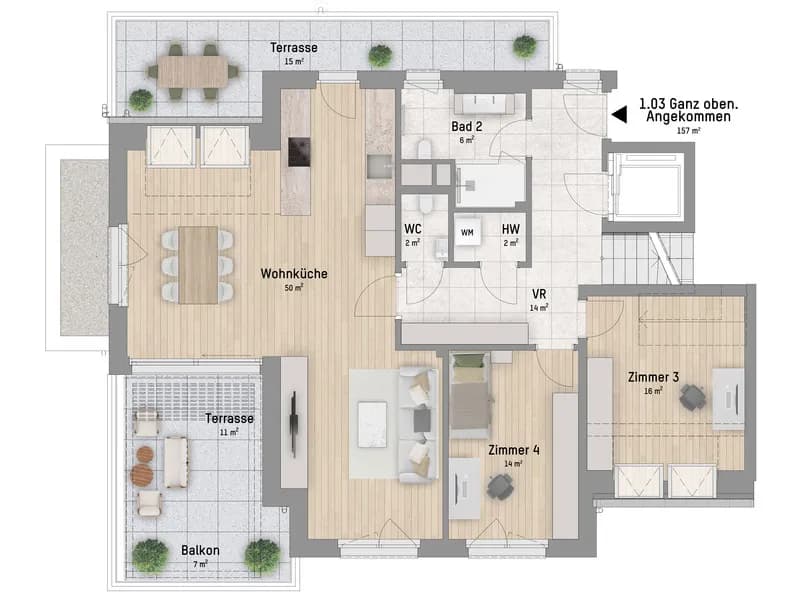 5-Zimmer-Wohnung kaufen in Wien – 152,63 m², € 1.849.900 – Bild 3 von 7