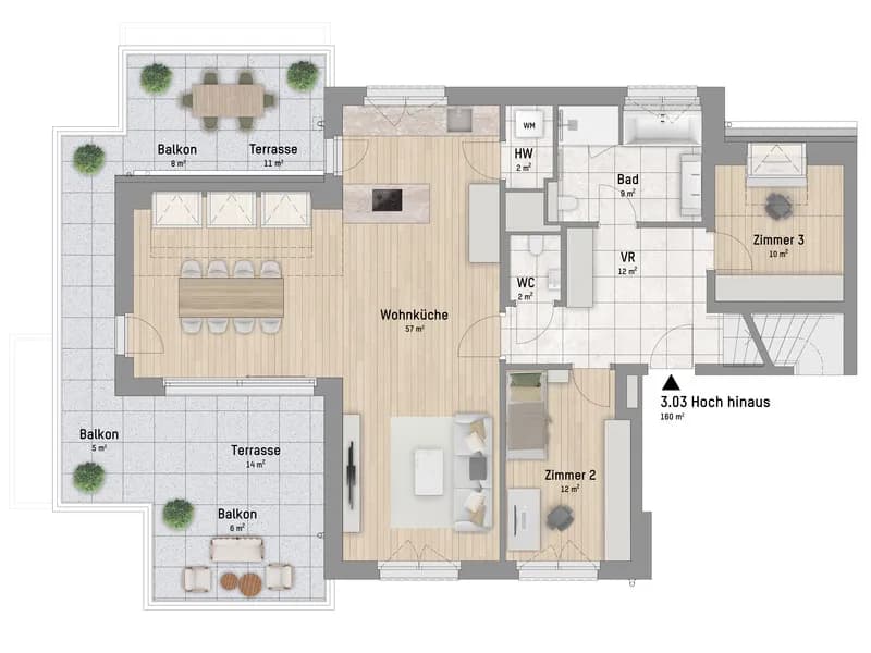 5-Zimmer-Wohnung kaufen in Wien – 160,13 m², € 1.799.900 – Bild 3 von 7
