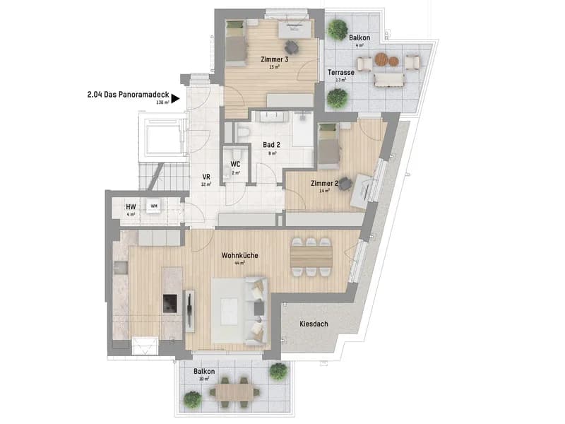 4-Zimmer-Wohnung kaufen in Wien – 136,1 m², € 1.499.900 – Bild 3 von 7