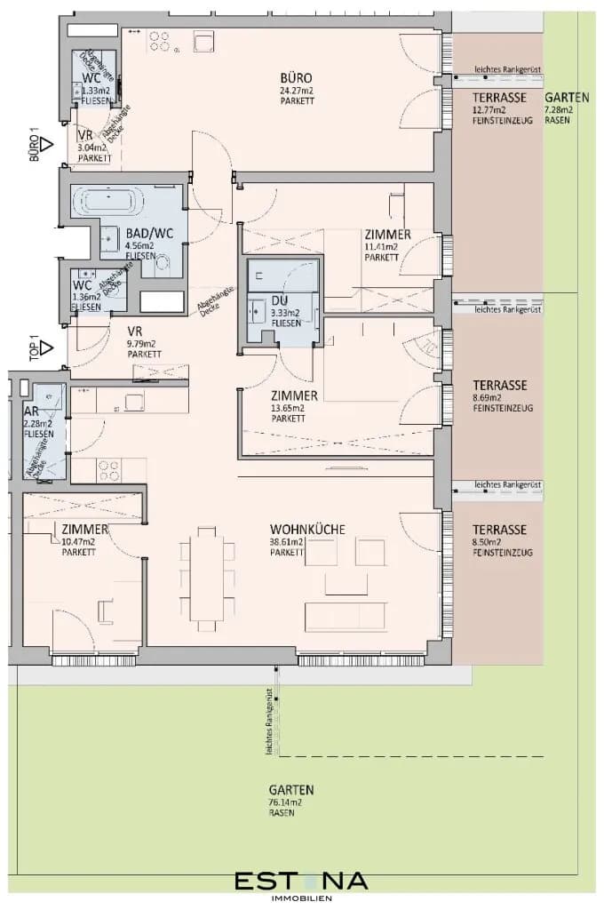 5-Zimmer-Wohnung kaufen in Wien – 95,53 m², € 935.000 – Bild 12 von 12