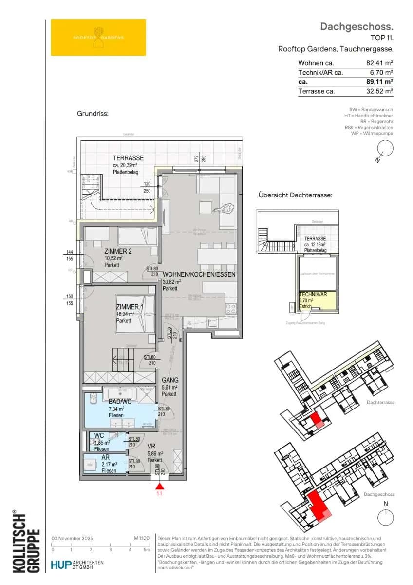 3-Zimmer-Wohnung kaufen in Tulln – 89,11 m², € 892.000 – Bild 2 von 3