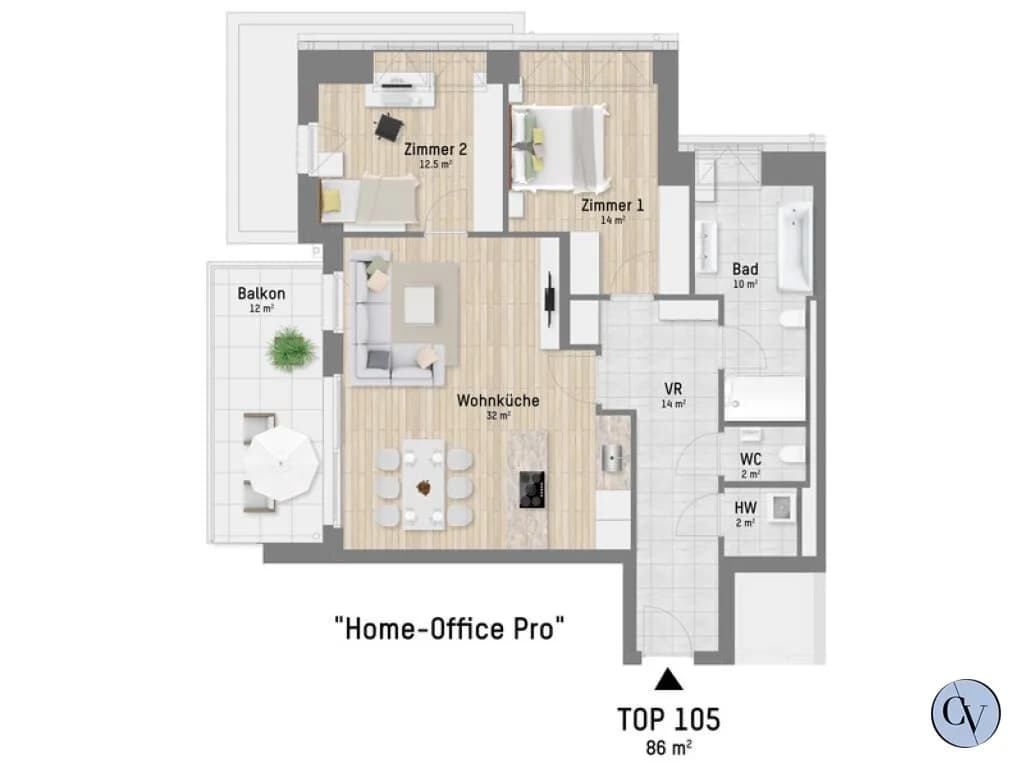 3-Zimmer-Wohnung kaufen in Wien – 85,87 m², € 659.900 – Bild 7 von 7