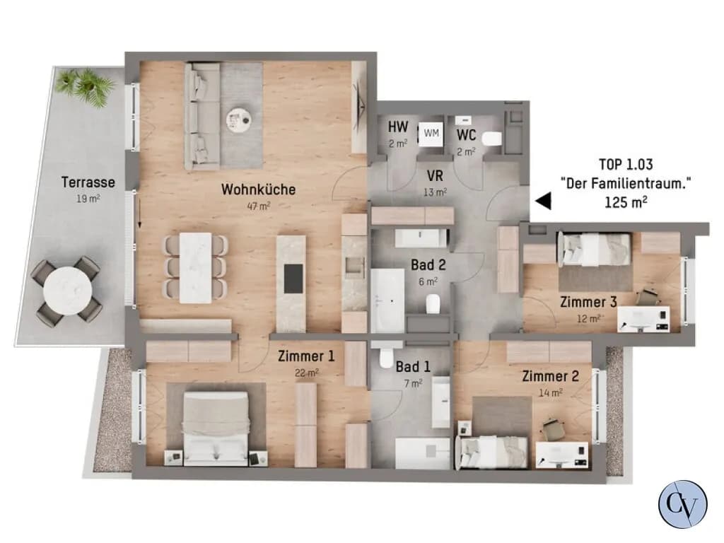 4-Zimmer-Wohnung kaufen in Wien – 125,03 m², € 899.900 – Bild 5 von 5