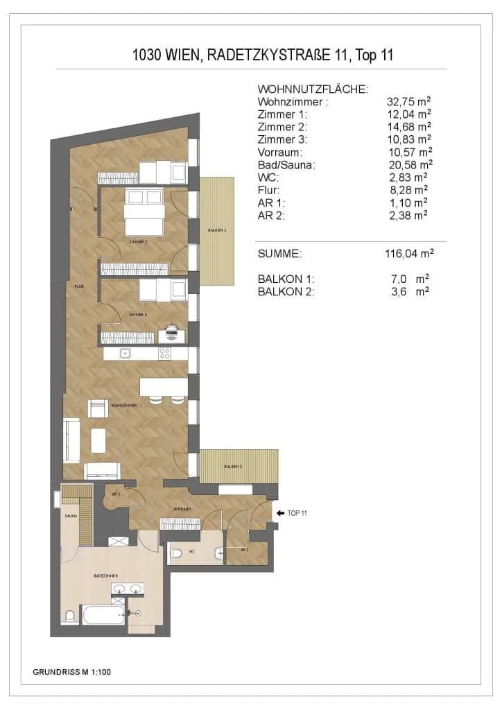 4-Zimmer-Wohnung kaufen in Wien – 116 m², € 899.900 – Bild 34 von 35