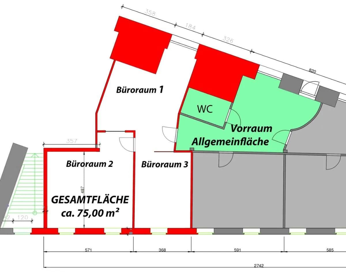 1-Zimmer-Gewerbeimmobilie mieten in Perg – 75 m² – Bild 5 von 5