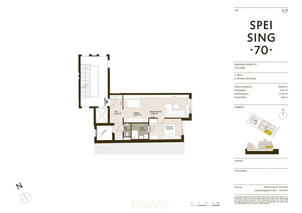 2-Zimmer-Wohnung kaufen in Wien – 60,42 m², € 449.000 – Bild 8 von 9