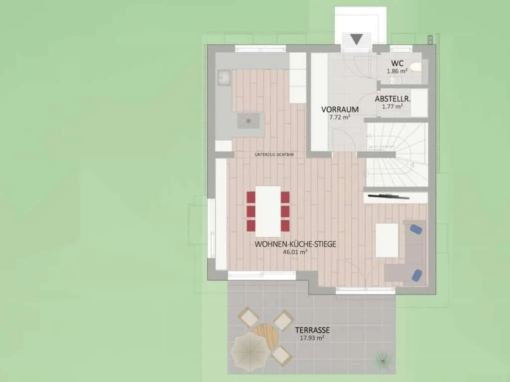 4-Zimmer-Haus kaufen in Wien – 117,47 m², € 859.900 – Bild 9 von 12