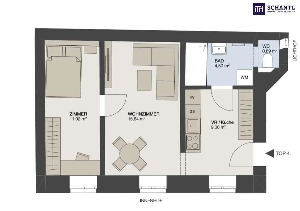 2-Zimmer-Gewerbeimmobilie kaufen in Wien – 41,11 m², € 380.000 – Bild 15 von 15