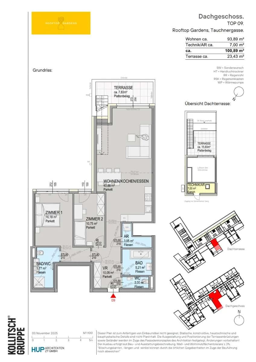3-Zimmer-Wohnung kaufen in Tulln – 100,89 m², € 998.000 – Bild 2 von 3