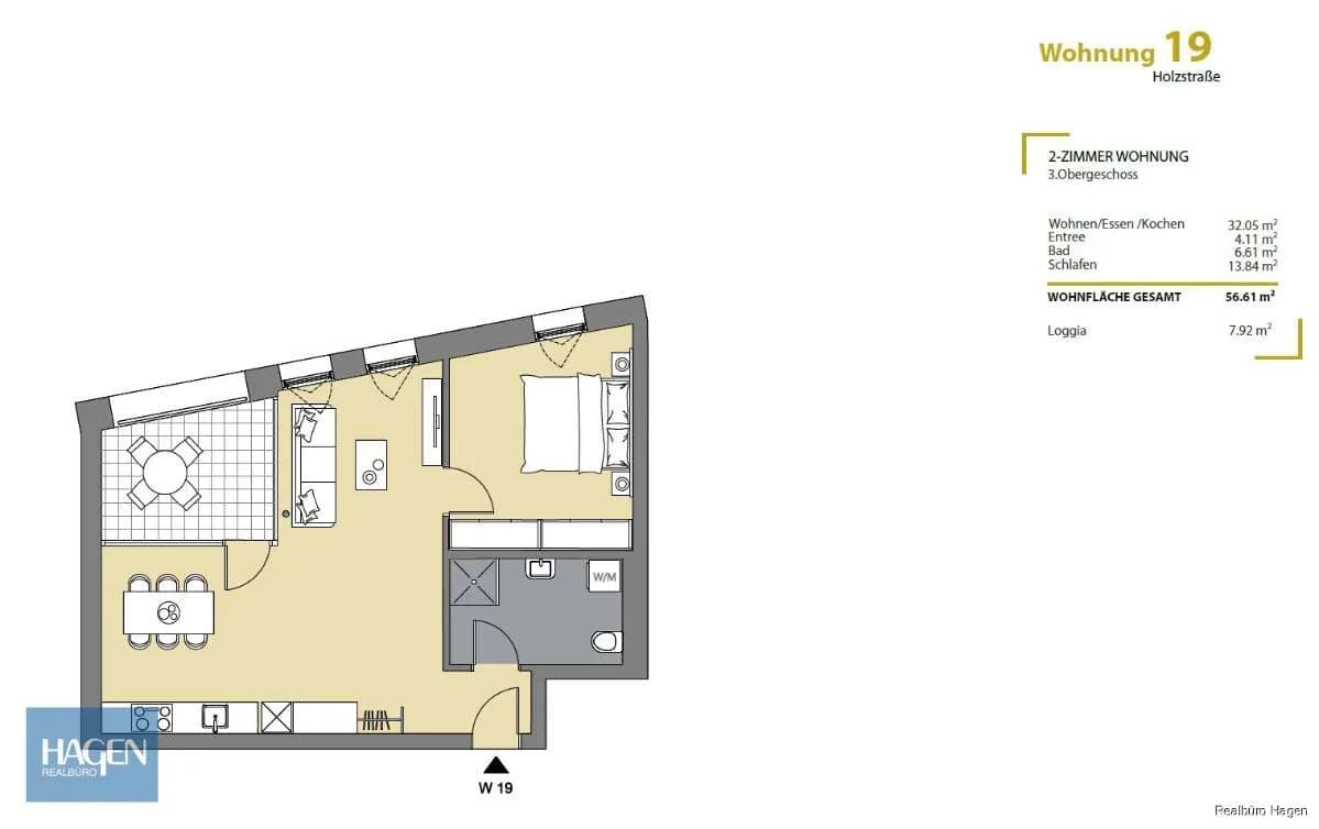 2-Zimmer-Wohnung kaufen in Dornbirn – 56,61 m², € 425.000 – Bild 5 von 8