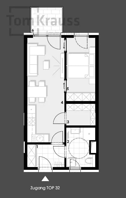 2-Zimmer-Wohnung kaufen in Wien – 45,29 m², € 414.900 – Bild 9 von 11