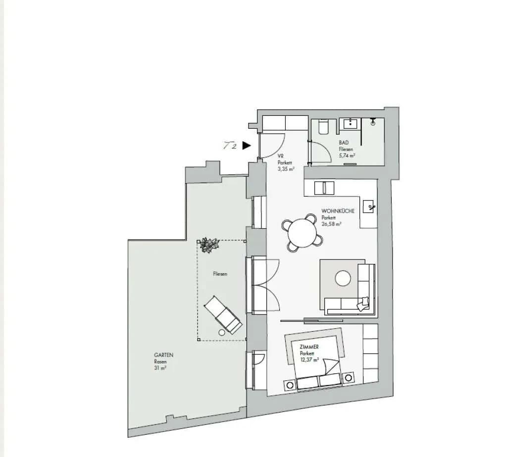 2-Zimmer-Wohnung kaufen in Wien – 48 m², € 498.000 – Bild 14 von 14