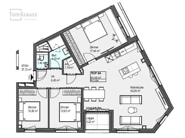 4-Zimmer-Wohnung kaufen in Wien – 97,7 m², € 549.000 – Bild 4 von 11