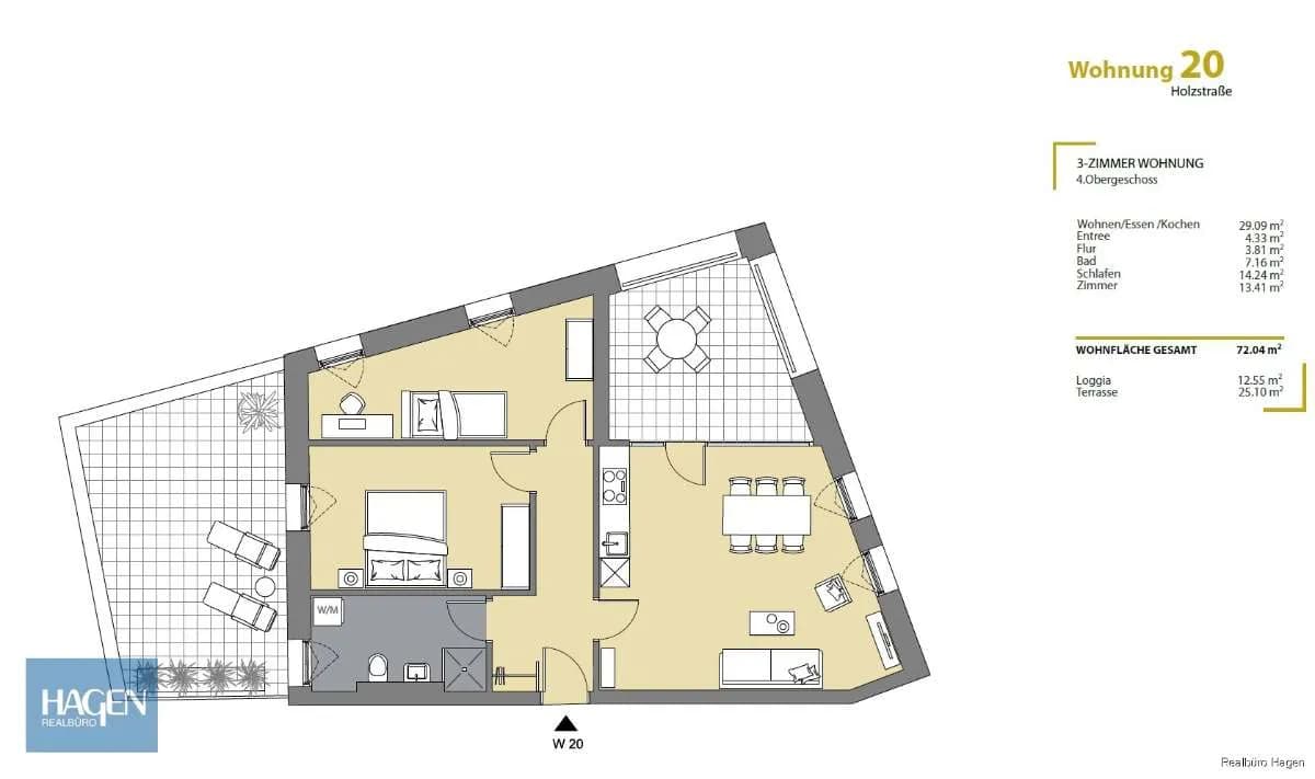 3-Zimmer-Wohnung kaufen in Dornbirn – 72,04 m², € 612.000 – Bild 5 von 8