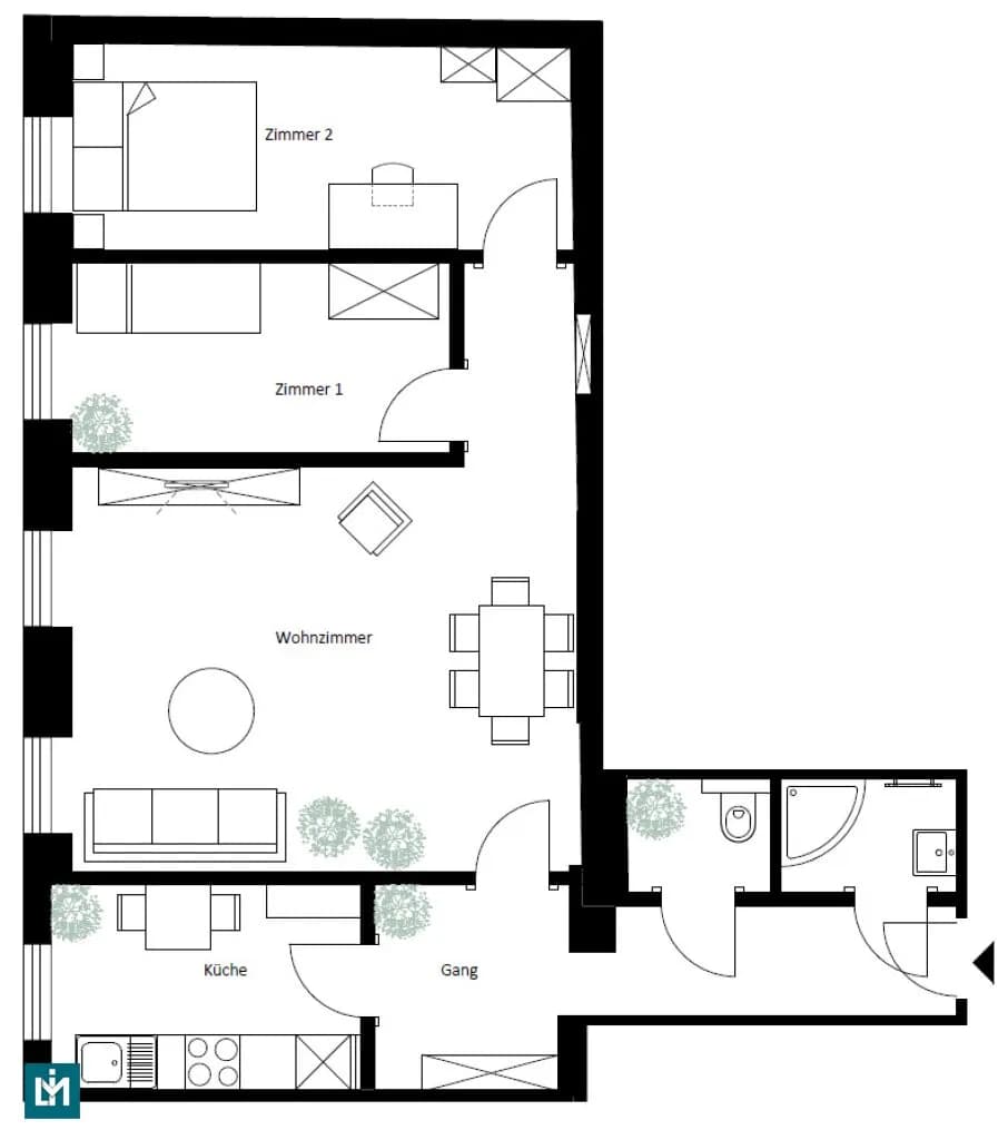 3-Zimmer-Wohnung mieten in Wien – 70 m², € 1.500 – Bild 8 von 8