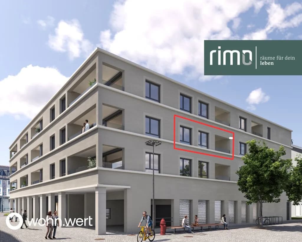 2-Zimmer-Wohnung mieten in Feldkirch – 51,2 m², € 1.143
