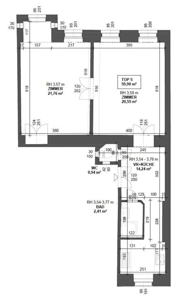 2-Zimmer-Wohnung kaufen in Wien – 59,9 m², € 499.000 – Bild 16 von 17