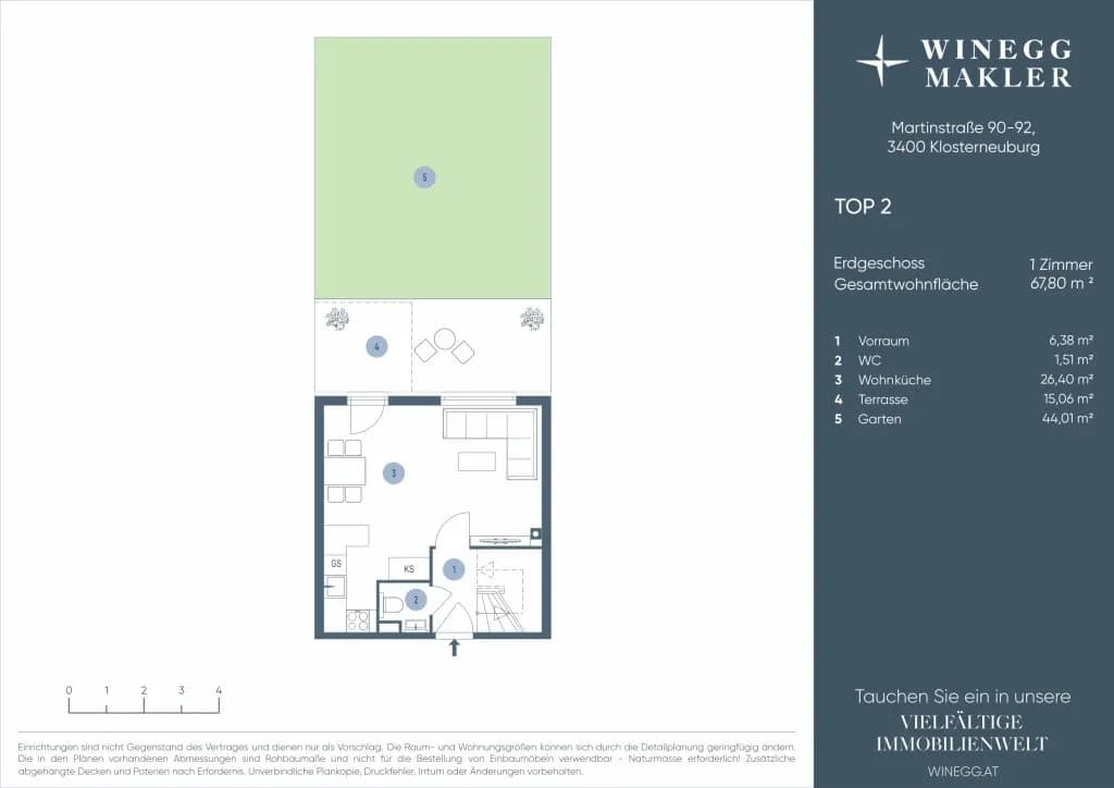 3-Zimmer-Wohnung kaufen in Tulln – 67,8 m², € 319.000 – Bild 15 von 16