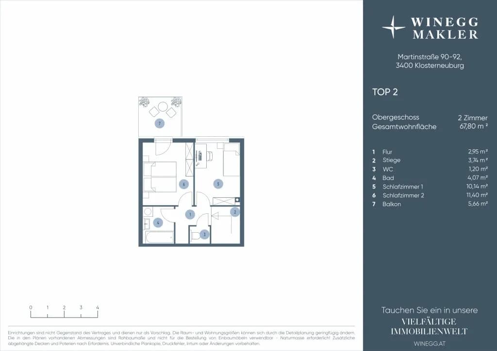 3-Zimmer-Wohnung kaufen in Tulln – 67,8 m², € 319.000 – Bild 16 von 16