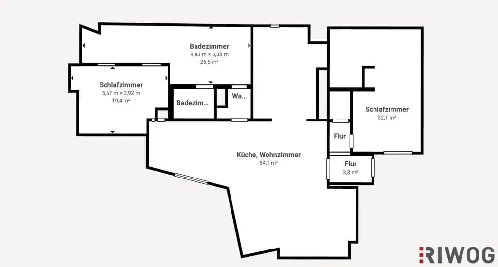 3-Zimmer-Wohnung mieten in Wien – 177 m², € 3.999 – Bild 12 von 12