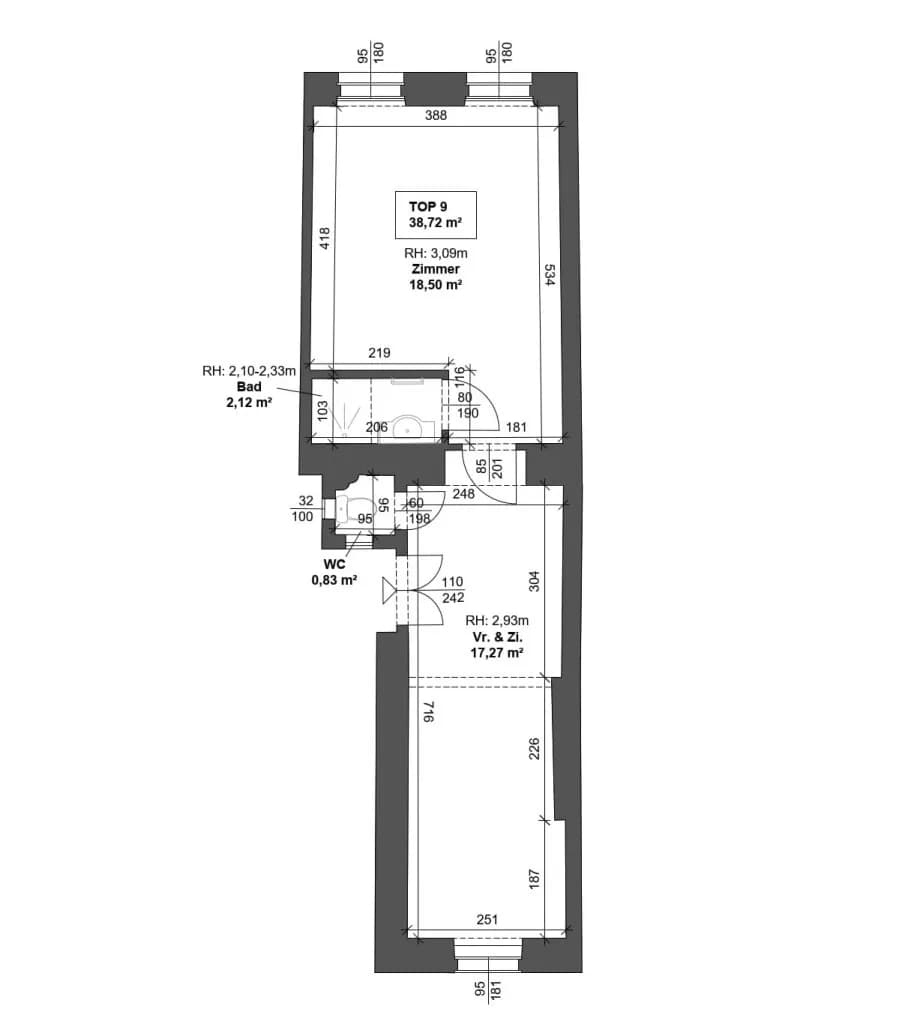1-Zimmer-Wohnung kaufen in Wien – 38,72 m², € 235.000 – Bild 5 von 5