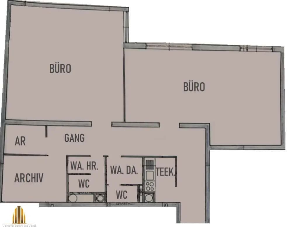 2-Zimmer-Gewerbeimmobilie mieten in Wien – 109,98 m², € 1.276 – Bild 8 von 8