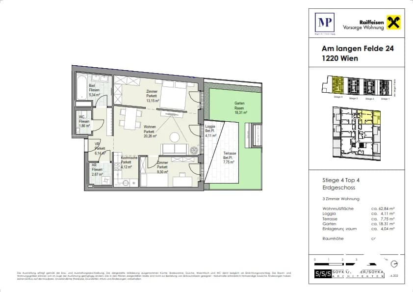 3-Zimmer-Wohnung kaufen in Wien – 63,9 m², € 462.600 – Bild 8 von 8