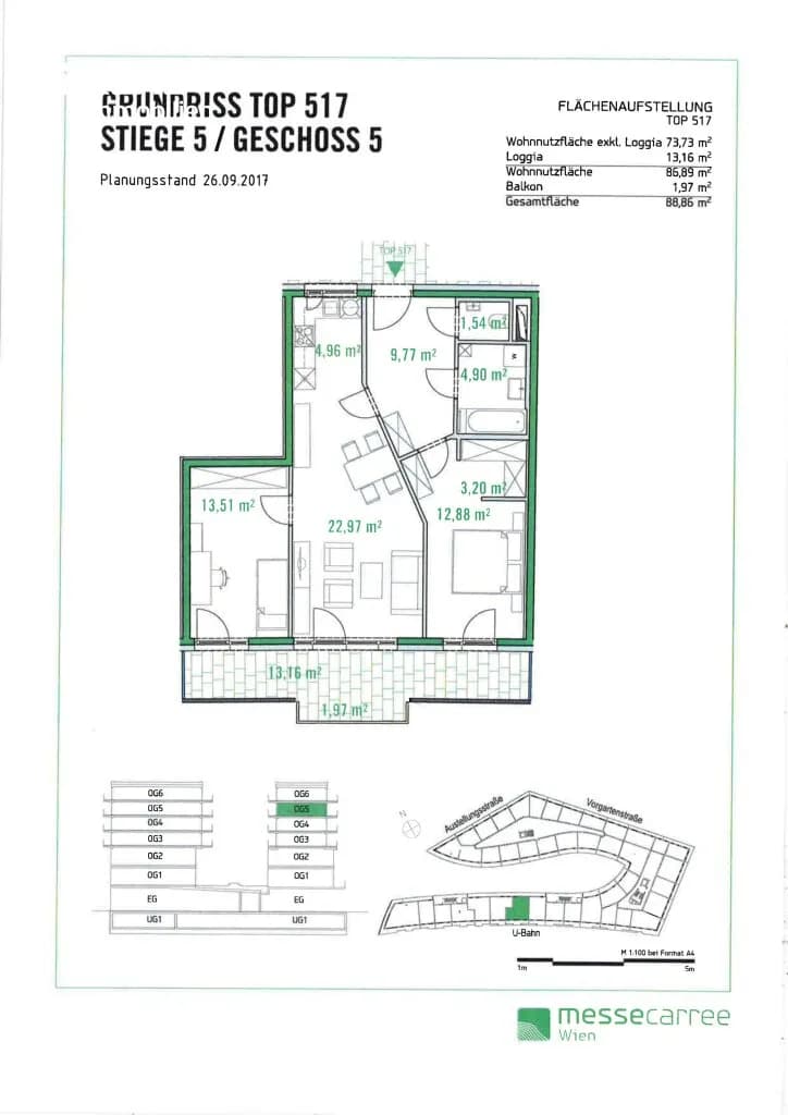 3-Zimmer-Wohnung mieten in Wien – 73,73 m², € 1.700 – Bild 8 von 9