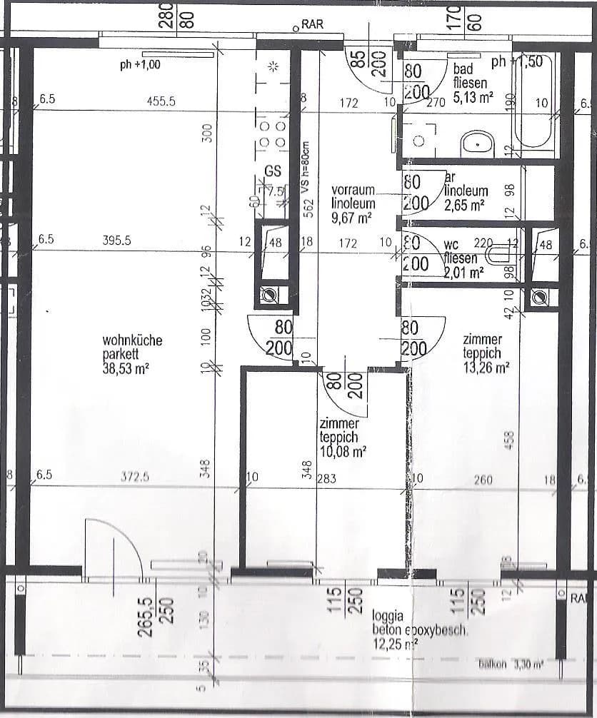 3-Zimmer-Wohnung mieten in Wien – 81 m², € 1.500 – Bild 6 von 6