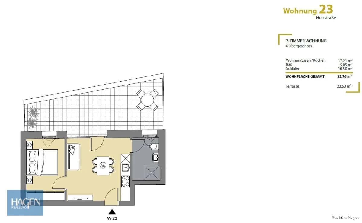 2-Zimmer-Wohnung kaufen in Dornbirn – 32,76 m², € 269.000 – Bild 5 von 8