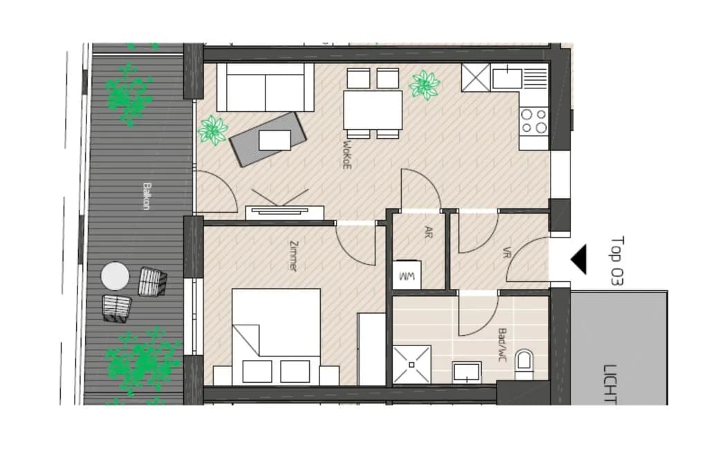 2-Zimmer-Wohnung mieten in Graz – 45,77 m², € 839 – Bild 15 von 15