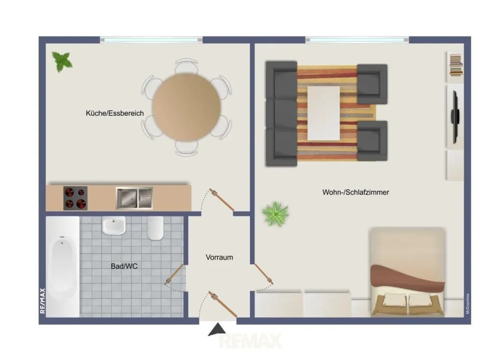 1-Zimmer-Wohnung mieten in Graz – 34 m², € 490 – Bild 2 von 14