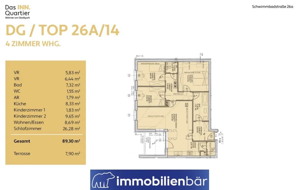 4-Zimmer-Wohnung kaufen in Ried im Innkreis – 89,3 m², € 267.900 – Bild 5 von 5