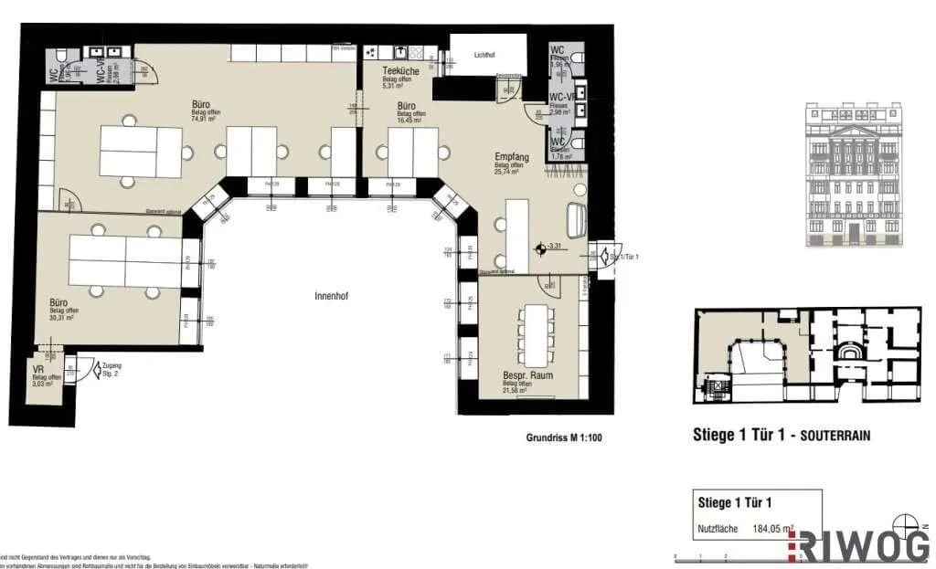 5-Zimmer-Gewerbeimmobilie kaufen in Wien – 187 m², € 599.000 – Bild 13 von 13