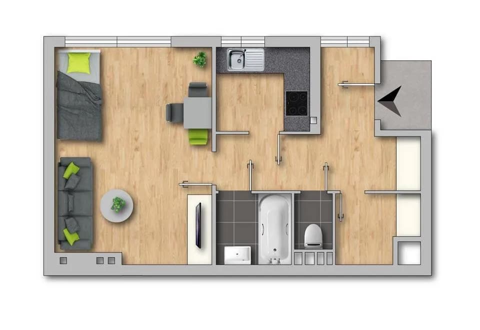 1-Zimmer-Wohnung kaufen in Wien – 39 m², € 160.000 – Bild 9 von 9