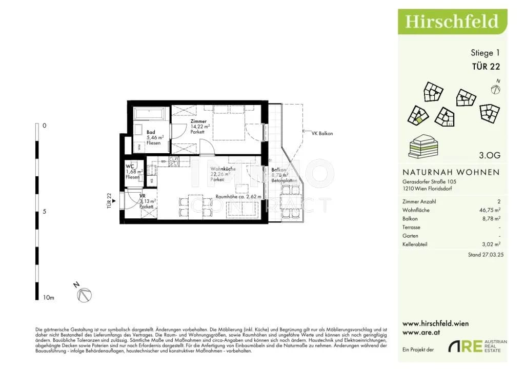 2-Zimmer-Wohnung kaufen in Wien – 46,75 m², € 274.000 – Bild 16 von 16