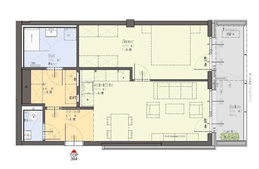 2-Zimmer-Wohnung kaufen in Wien – 53,59 m², € 530.000 – Bild 13 von 13