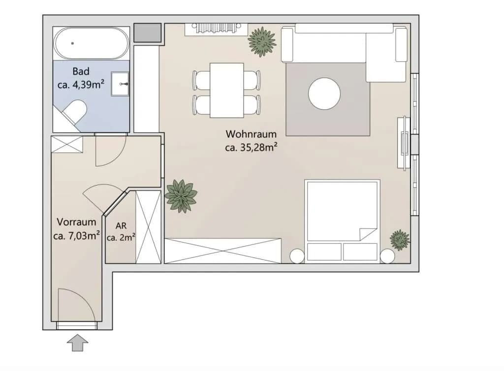 1-Zimmer-Wohnung kaufen in Wien – 49 m², € 290.000 – Bild 12 von 12